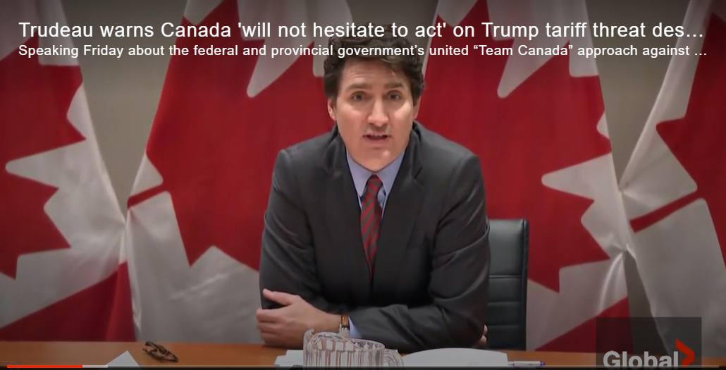 Trudeau warns Canada 'will not hesitate to act' on Trump tariff threat ...